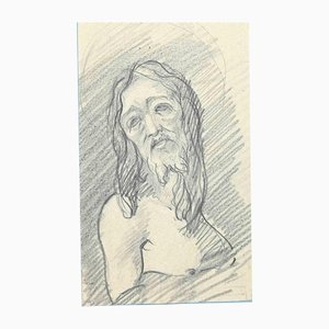 Portrait of Christ, Original Drawing, Early 20th-Century-ZCI-1164368