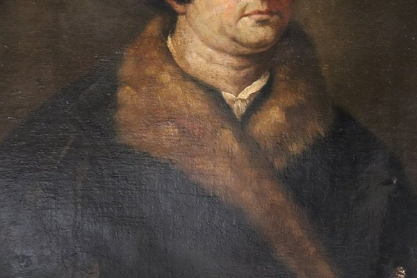 Portrait of Gentleman in Fur, 17th Century, Oil on Canvas-DCO-1408248