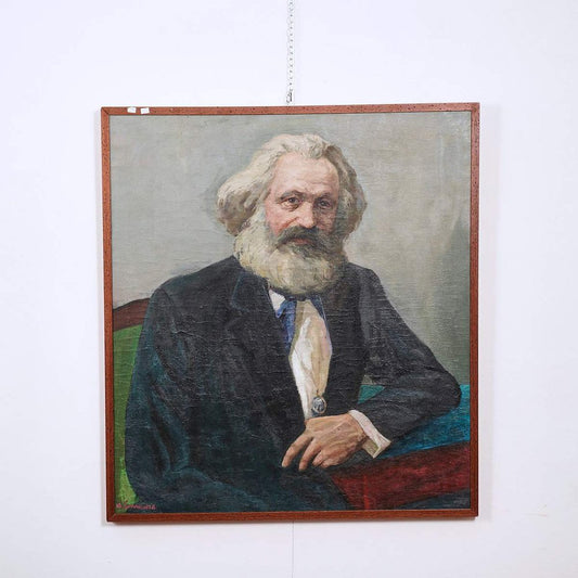 Portrait of Karl Marx, Oil on Canvas, 1960s