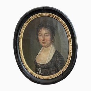 Portrait of Lady, Early 1800s, Oil on Canvas, Framed-XMH-1721973