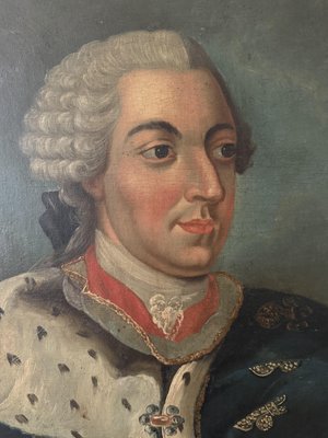 Portrait of Louis XV, 1750-1780, Oil on Canvas-XMH-2041733