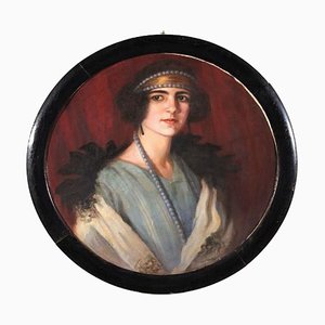 Portrait of Noblewoman - Oil on Canvas by Anonymous Master Early 20th Century Early 1900-ZCI-756262