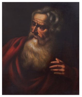 Portrait of Philosopher, Neapolitan School, 2008, Oil on Canvas, Framed-YUW-1314632