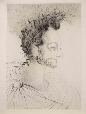 Portrait of Ronsard, 1968, Etching-ZCI-2018715