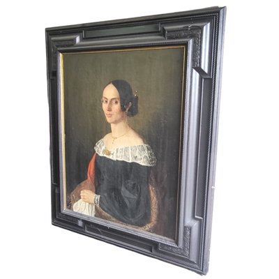 Portrait of Spanish Lady, 1890s, Oil on Canvas, Framed-TCS-1742955