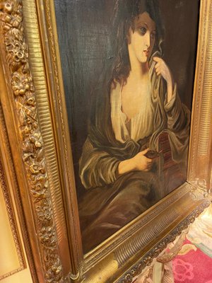 Portrait of Woman, 19th Century, Oil on Canvas, Framed-FLW-1402034