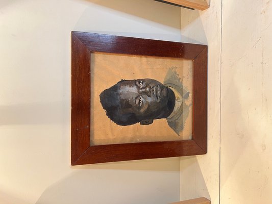 Portrait of Young African Man, 1940, Drawing on Paper-AT-1795854