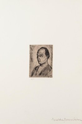 Portrait - Original Etching on Paper by Giuseppe Viviani - 20th Century 20th Century-ZCI-761623