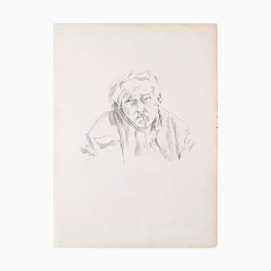 Portrait - Original Pencil on Ivory Paper - 1950 1950-ZCI-779357