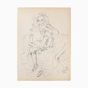 Portrait Pen on Ivory Paper, 1950-ZCI-778552