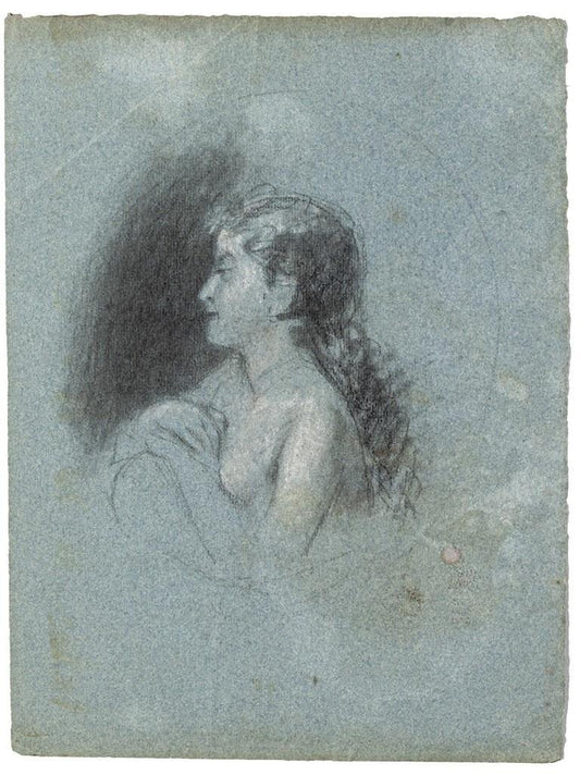 Portrait, Pencil and Pastel, Early 20th Century