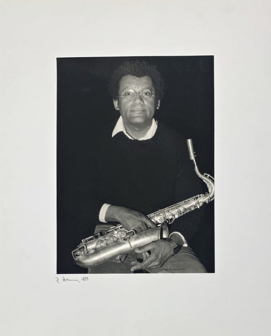 Portrait Photo of Anthony Braxton by Rolf Hans, France, 1989