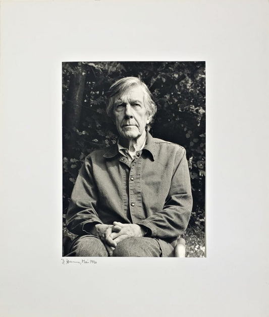 Portrait Photo of John Cage by Rolf Hans, 1990s