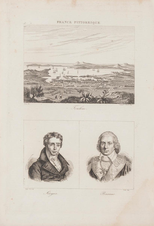 Portraits and Landscape - Lithograph - 19th-Century