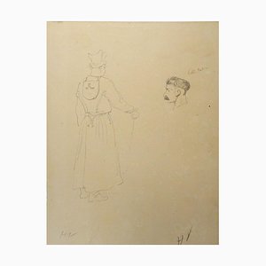 Portraits - Original Pencil Drawing by Horace Vernet - Mid 1800 Mid 1800-ZCI-760422