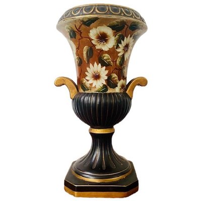 Portugese Ceramic Hand-Painted Vase by Olario de Alcobaca OAL, 1970s-BMU-1815974