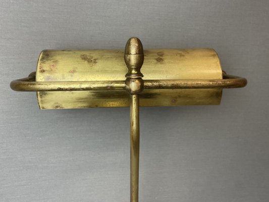 Portuguese Brass Bankers Table Lamp, 1940s-SCS-1803038