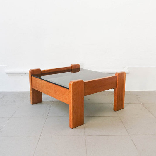 Portuguese Oak Coffee Table attributed to Eduardo Afonso Dias, 1970s