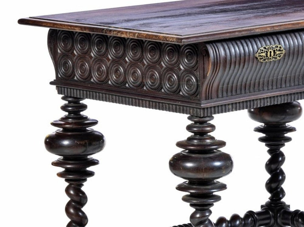 Portuguese Rosewood Buffet Table, 19th Century