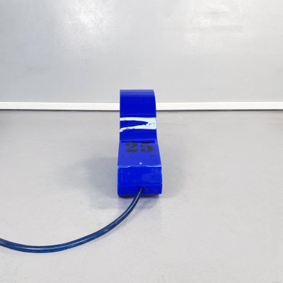 Post-Modern Italian Blue Acyrlic Glass Whistle Led Table Lamp from Marco Lodola, 2000s-GDD-1361650