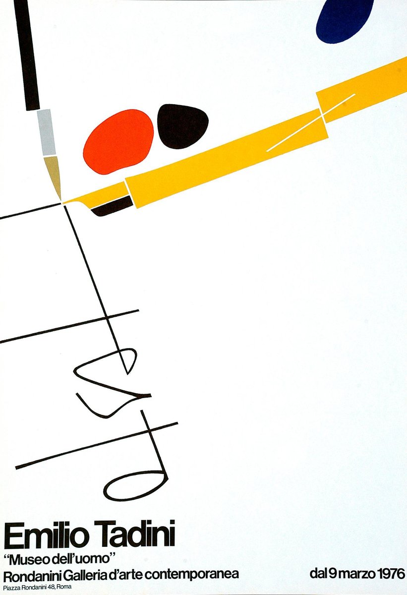 Poster Exhibition Offset Poster by Emilio Tadini, 1976