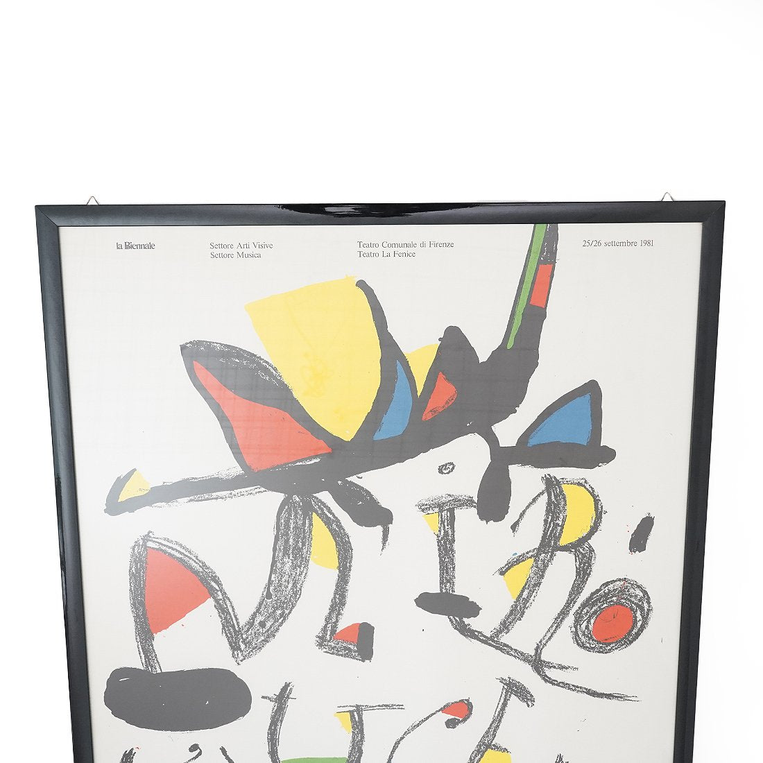 Poster The Light Bird by Joan Mirò for the Venice Biennale, 1981