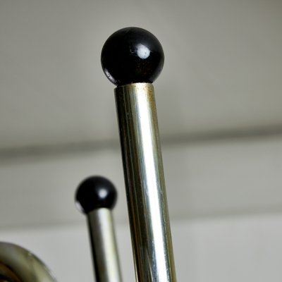 Postmodern 4-Arm Coat Rack with Umbrella Holder and Black Vinyl Spheres, 1980s-UVT-1820833