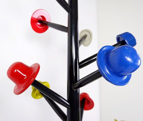 Postmodern Albero dei Cappelli Coat Stand by Ugo Nespolo for Origlia, 1978-JG-1797159