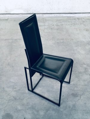 Postmodern Architectural Dining Chairs, Italy, 1980s, Set of 10-RQV-920146