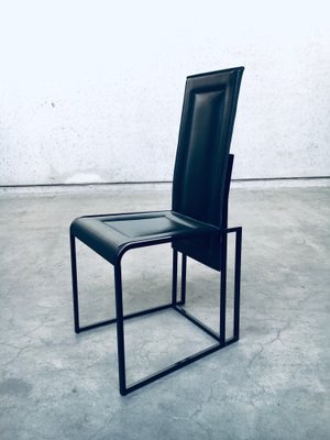 Postmodern Architectural Dining Chairs, Italy, 1980s, Set of 10-RQV-920146