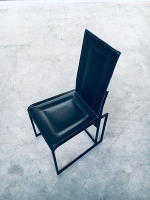 Postmodern Architectural Dining Chairs, Italy, 1980s, Set of 10-RQV-920146