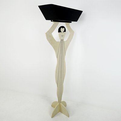 Postmodern Art Deco Style Plant Stand in the Shape of an Elegant Lady-RY-716486