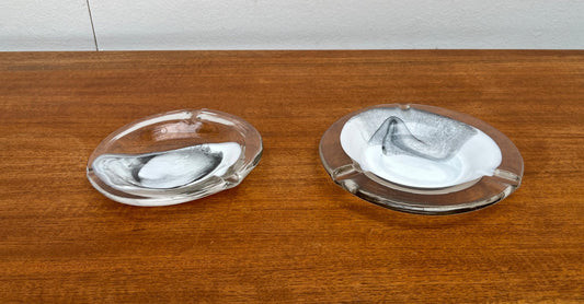 Postmodern Art Glass Ashtrays by Hans Jürgen Richartz for Richartz Art Collection, 1980s, Set of 2