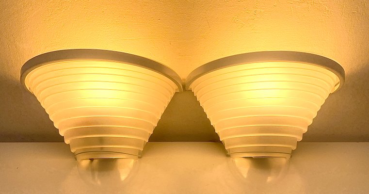 Postmodern Artemide Egisto Sconces by Angelo Mangiarotti, Italy, 1980s, Set of 2-WZZ-1393922