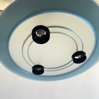 Postmodern Aurora Halogen Pendant Lamp attributed to Perry King for Arteluce, Italy, 1980s-EHE-1431524