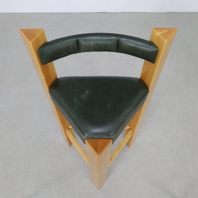 Postmodern Bar Stools in Leather, 1990s, Set of 3-RZV-1785486