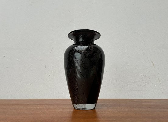 Postmodern Black Art Glass Vase by Hans Jürgen Richartz for Richartz Art Collection, 1980s-UAH-1821356