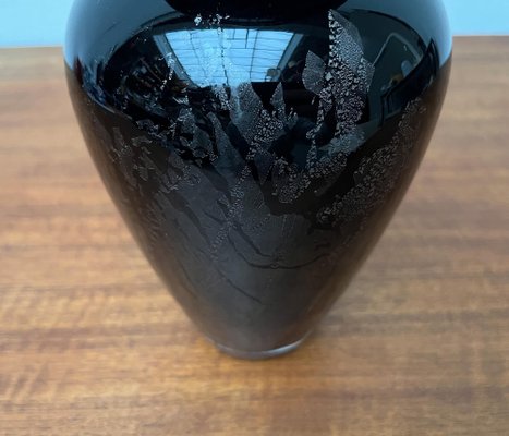 Postmodern Black Art Glass Vase by Hans Jürgen Richartz for Richartz Art Collection, 1980s-UAH-1821356