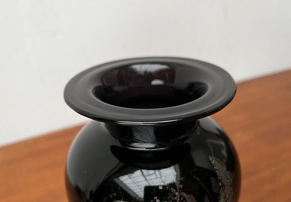 Postmodern Black Art Glass Vase by Hans Jürgen Richartz for Richartz Art Collection, 1980s-UAH-1821356