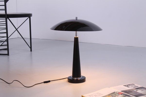 Postmodern Black UFO Table Light by Hala, 1980s-XT-1362361