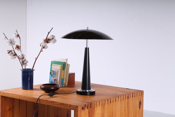 Postmodern Black UFO Table Light by Hala, 1980s-XT-1362361