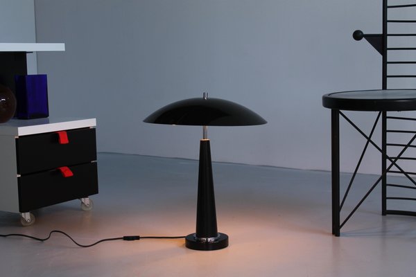 Postmodern Black UFO Table Light by Hala, 1980s-XT-1362361