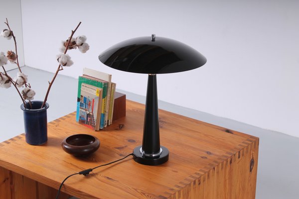 Postmodern Black UFO Table Light by Hala, 1980s-XT-1362361