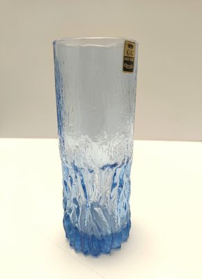 Postmodern Blue Crystal Handmade Drinking Glasses, 1970s, Set of 6-JPQ-2033857