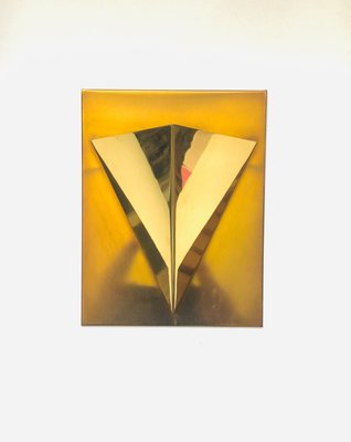 Postmodern Brass Wall Lamp Sconce from Liro, Belgium, 1980s-RQV-937480