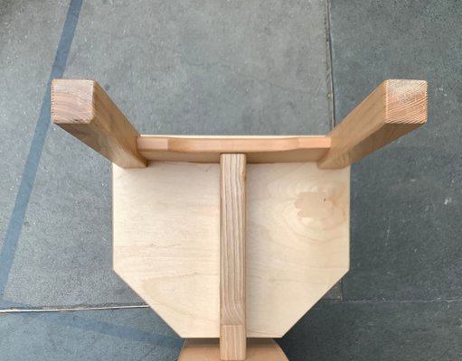 Postmodern Brutalist Wooden Children Chair, 1990s-UAH-1466283