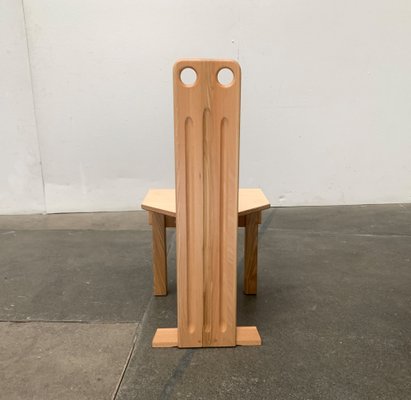 Postmodern Brutalist Wooden Children Chair, 1990s-UAH-1466283