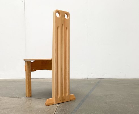 Postmodern Brutalist Wooden Children Chair, 1990s-UAH-1466283