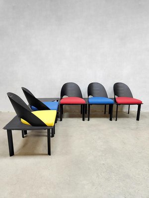 Postmodern Chairs by Patrice Bonneau for Genexco, 1980s-BW-1371097