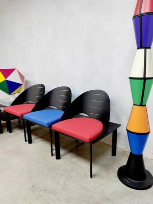 Postmodern Chairs by Patrice Bonneau for Genexco, 1980s-BW-1371097